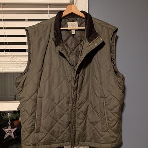 St. John's Bay Green Quilted Puffer Vest